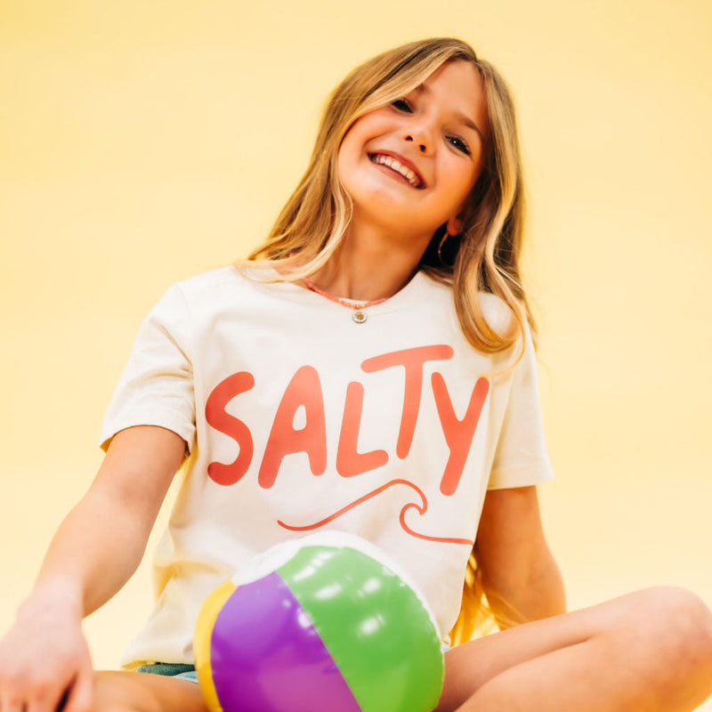 Salty w/ Wave (f&bd) - Child Tee