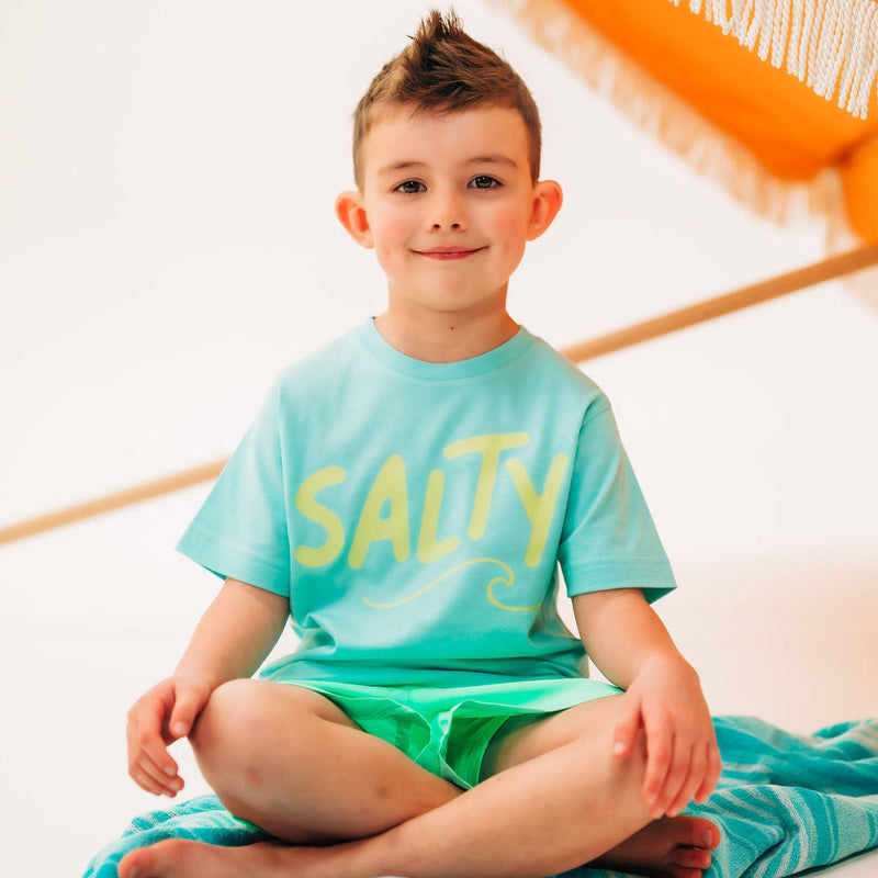 Salty w/ Wave (f&bd) - Child Tee