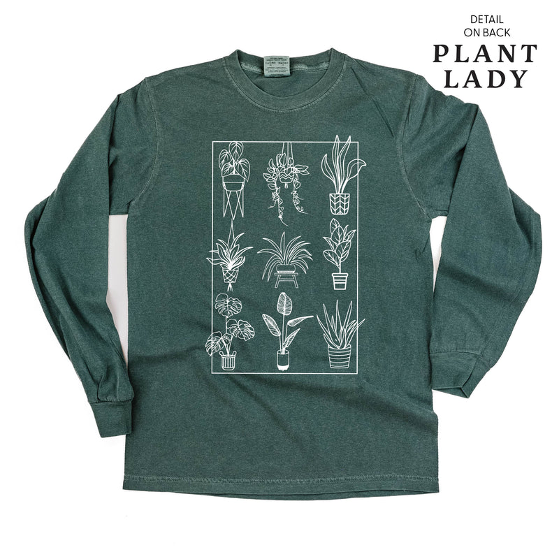 Plant Lady w/ Back Detail - LONG SLEEVE COMFORT COLORS TEE