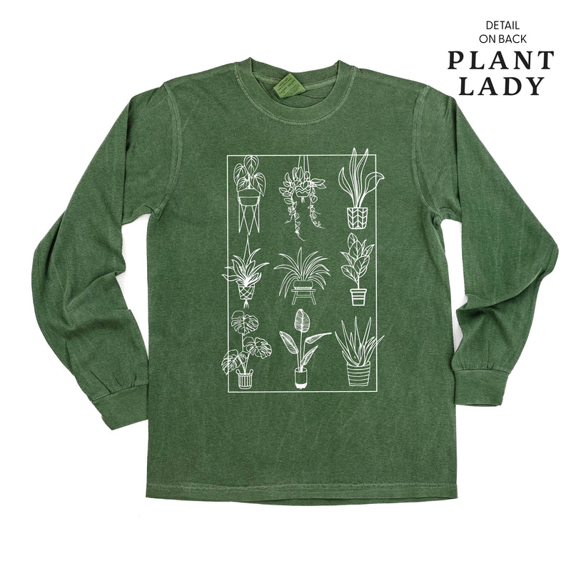 Plant Lady w/ Back Detail - LONG SLEEVE COMFORT COLORS TEE