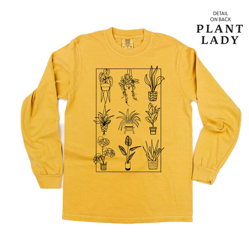 Plant Lady w/ Back Detail - LONG SLEEVE COMFORT COLORS TEE