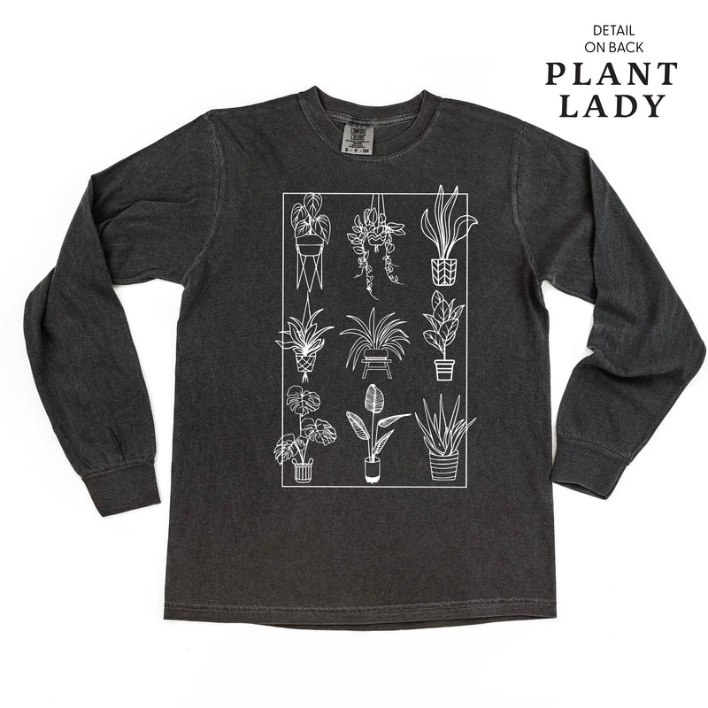 Plant Lady w/ Back Detail - LONG SLEEVE COMFORT COLORS TEE
