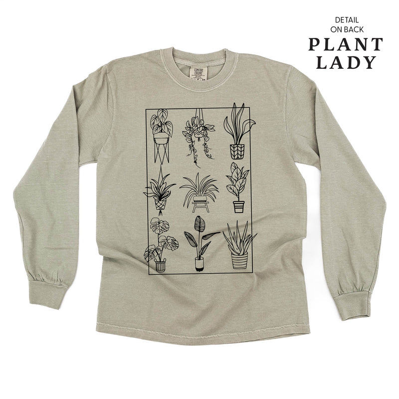 Plant Lady w/ Back Detail - LONG SLEEVE COMFORT COLORS TEE