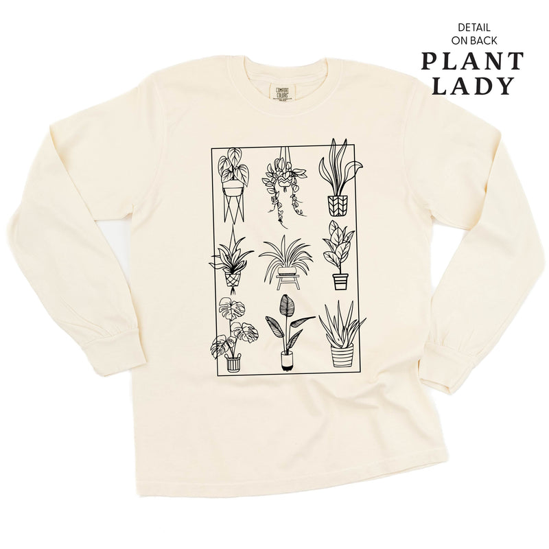 Plant Lady w/ Back Detail - LONG SLEEVE COMFORT COLORS TEE