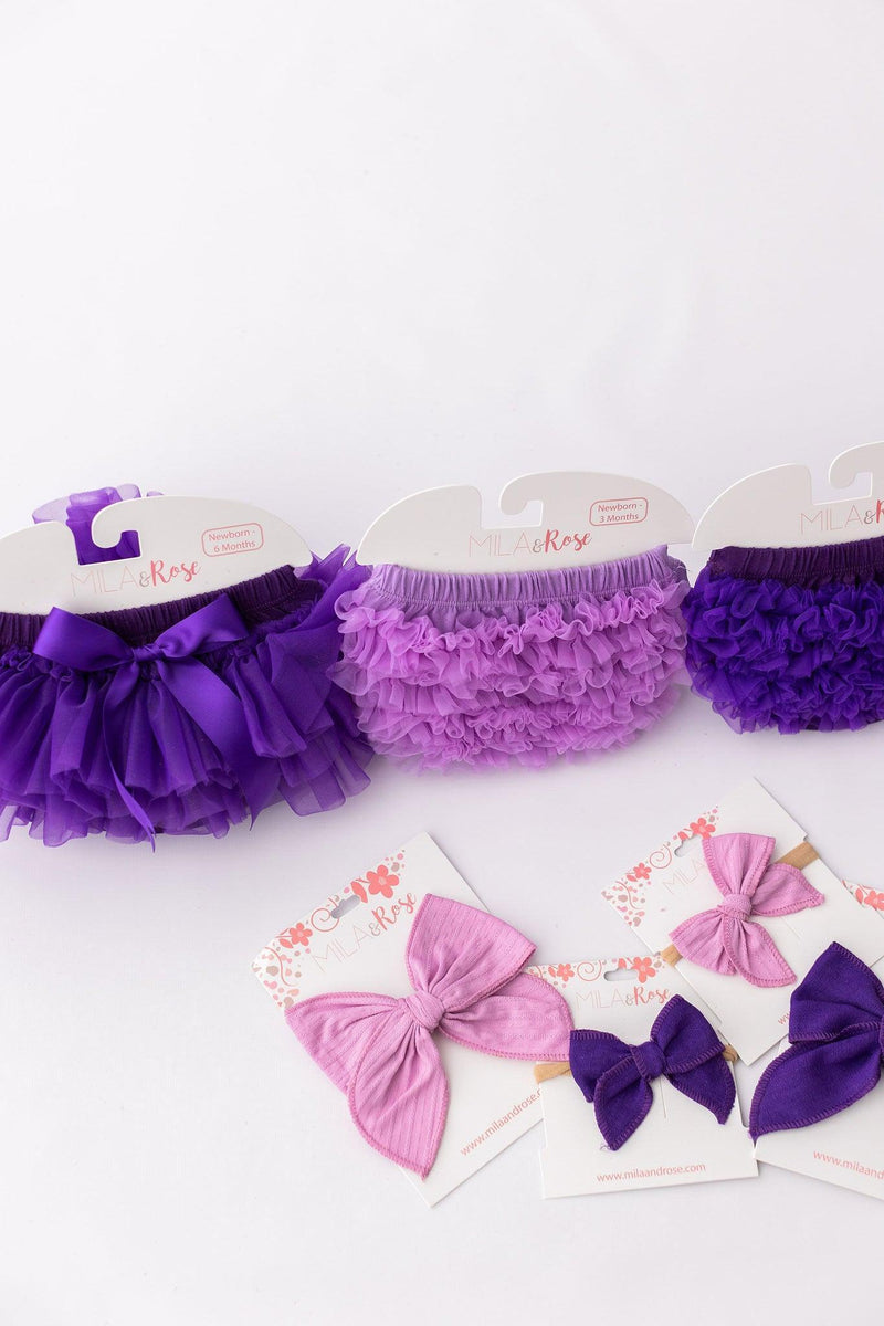 Purple Ruffle Bum Bloomer