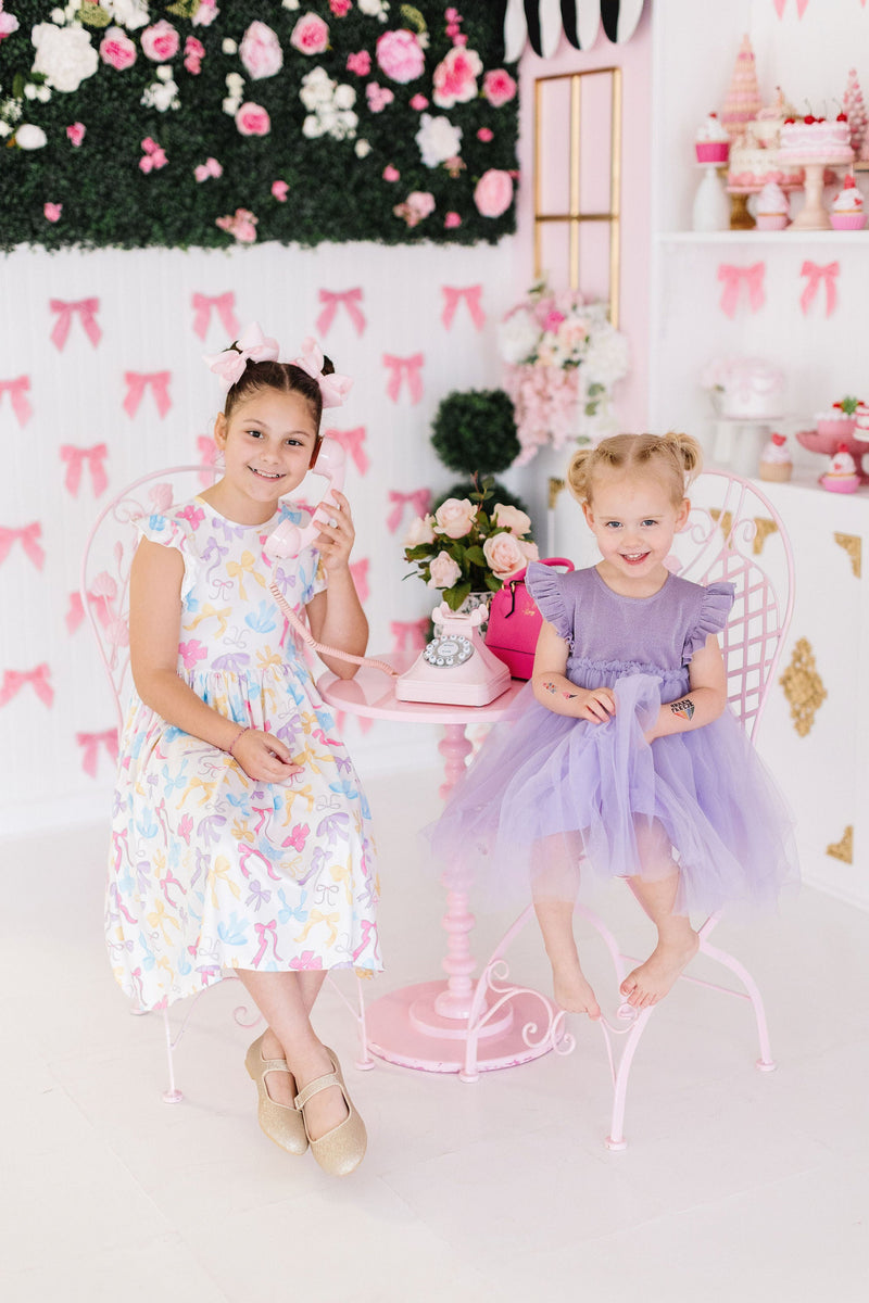 Lavender Shimmer Tutu Dress