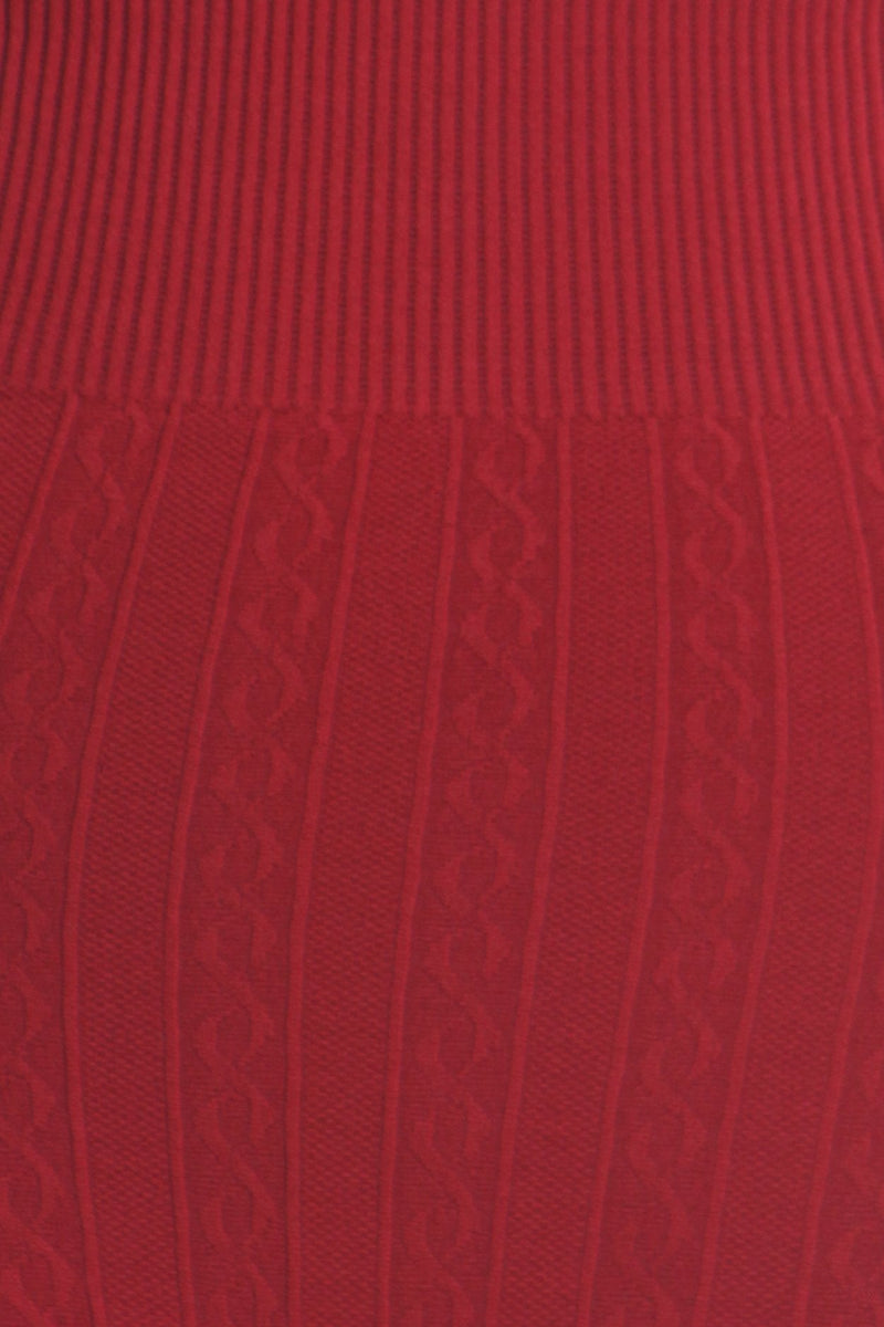 Sakkas Cable Knit Fleece Lined Leggings