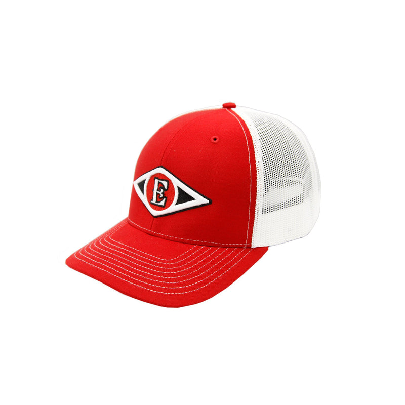Leones del Escogido - Embroidered, Mesh Trucker Red / White Caps