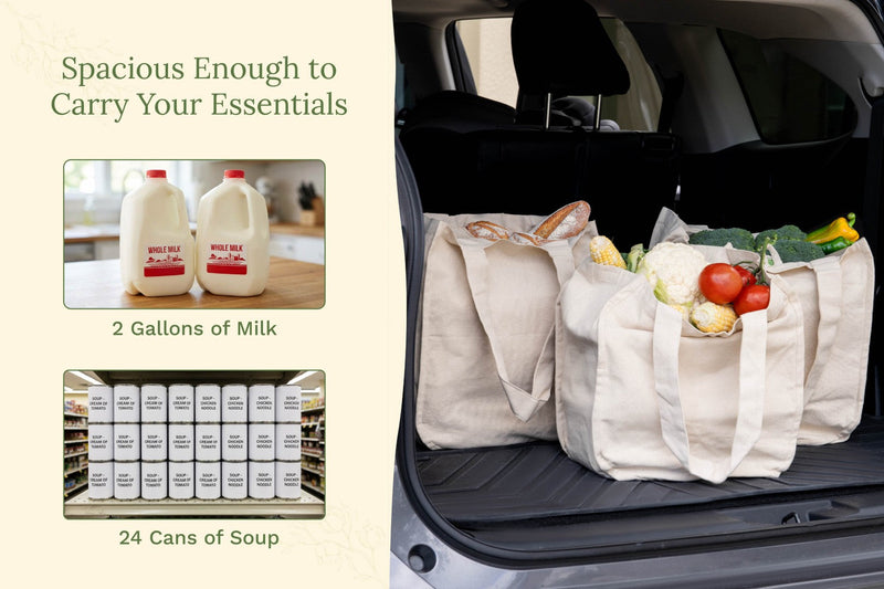 Canvas Grocery Tote Bags