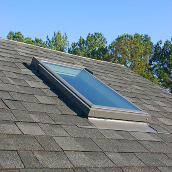 VELUX Fixed Deck Mount Skylight - White Solar Powered Shade