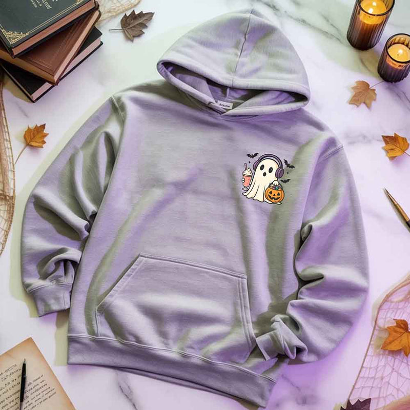 Little Ghost Iced Coffee Hoodie – Cute Halloween Ghost Hoodie