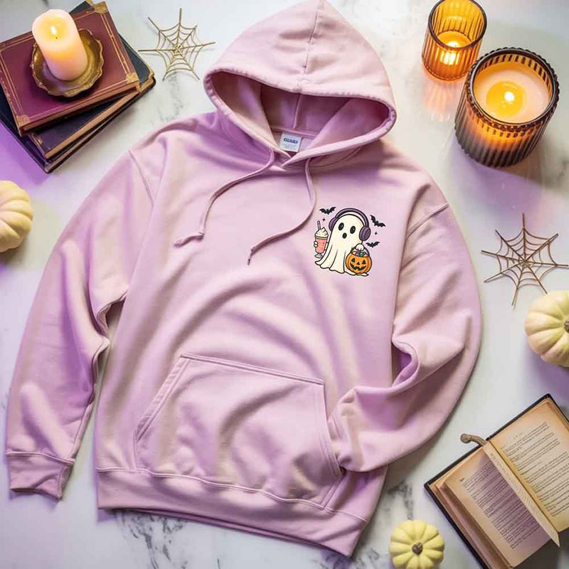 Little Ghost Iced Coffee Hoodie – Cute Halloween Ghost Hoodie