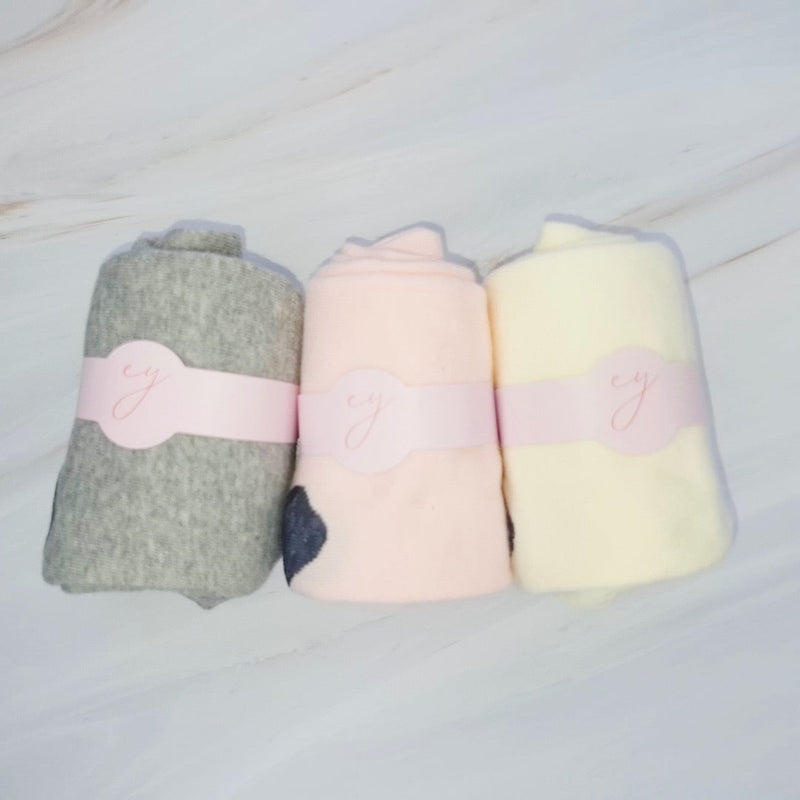 Lovely Bow On The Back Socks Set Of 3