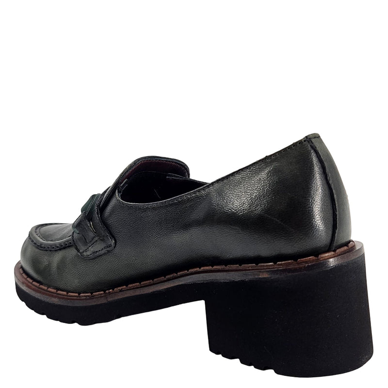 Green Lug Sole Chunky Loafer