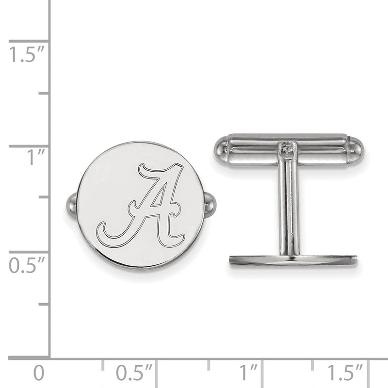Sterling Silver University of Alabama Initial A Cuff Links