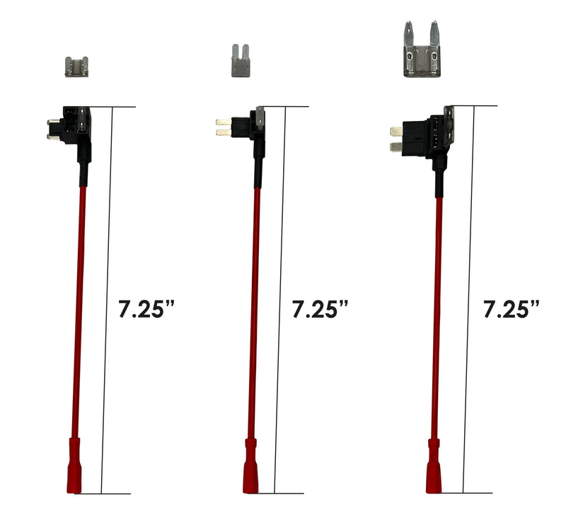 Rexing Fuse Tap and Add-a-Circuit Adapter with LP-mini, Mini Fuse, Micro2 blade fuse adapters