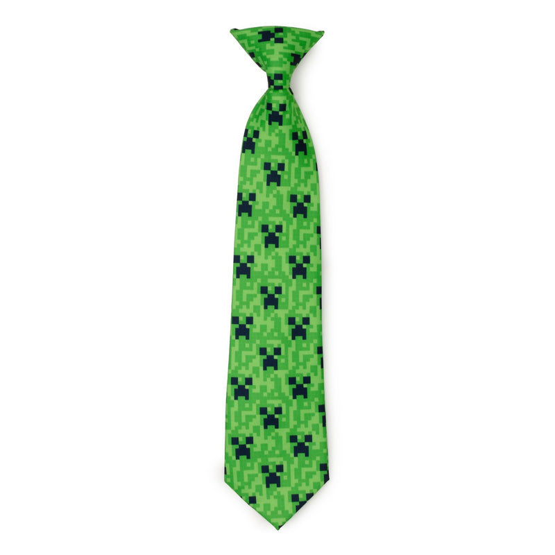 Minecraft Creeper Green Father/Son Tie Set