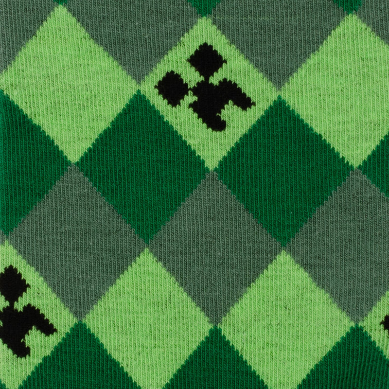 Minecraft Creeper Men's Sock Set – 3 Pairs