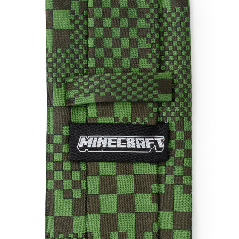 Minecraft Pixelated Creeper Green Men's Tie