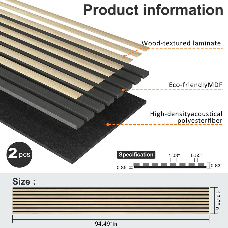 MDF Acoustic Slat Wood Wall Panels
