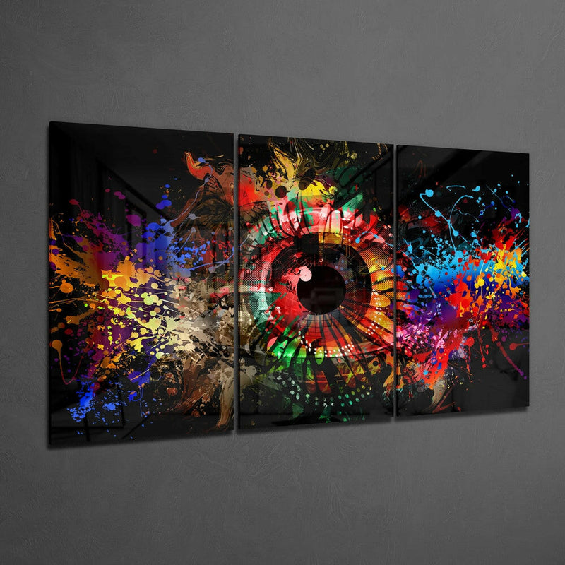 Colors in My Eyes Mega Glass Wall Art
