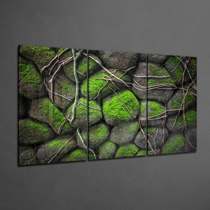 Mossy Stones Mega Glass Wall Art