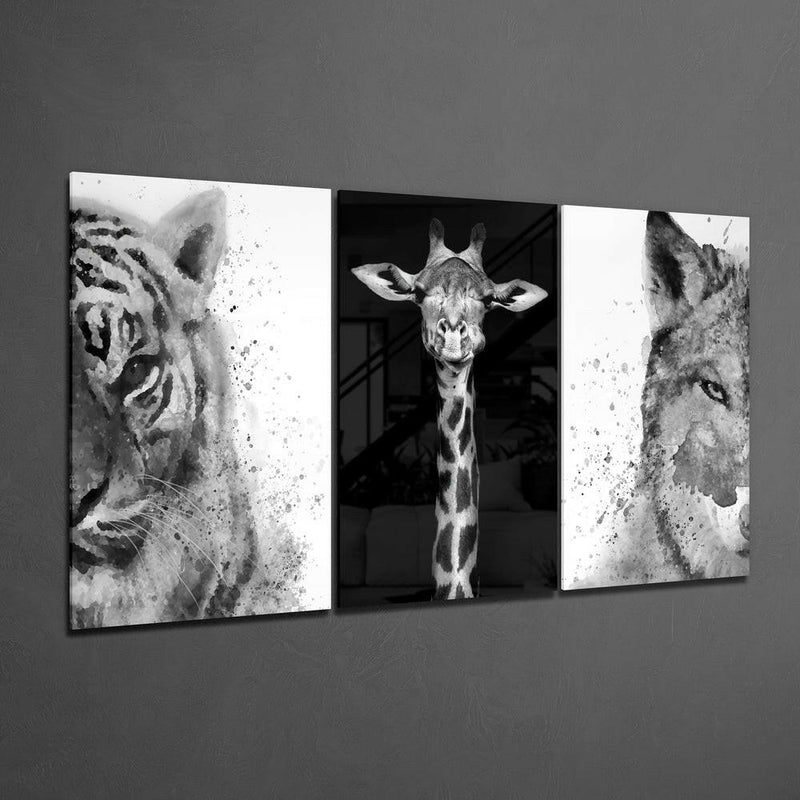 Animals Mega Glass Wall Art