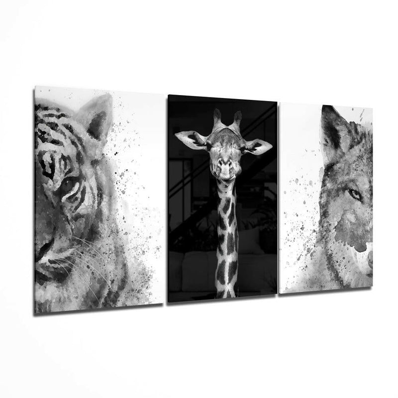Animals Mega Glass Wall Art