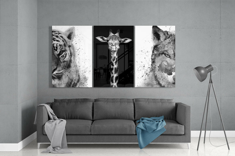 Animals Mega Glass Wall Art
