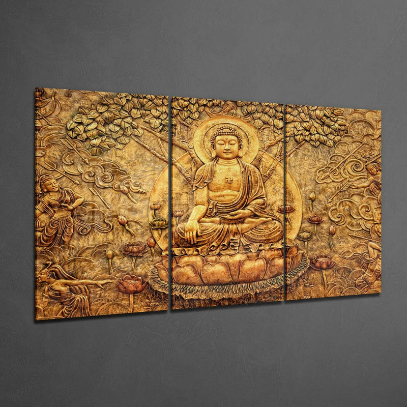Buddha Mega Glass Wall Art