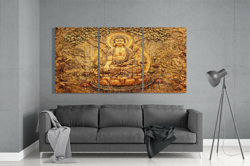 Buddha Mega Glass Wall Art