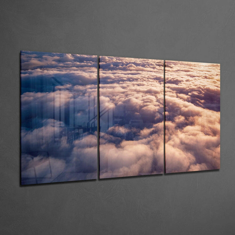 Mega Glass Wall Art Above The Clouds