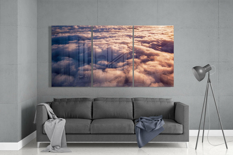 Mega Glass Wall Art Above The Clouds