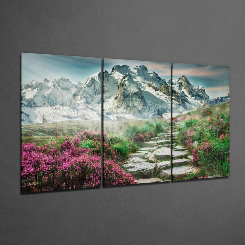 Path Road Mega Glass Wall Art