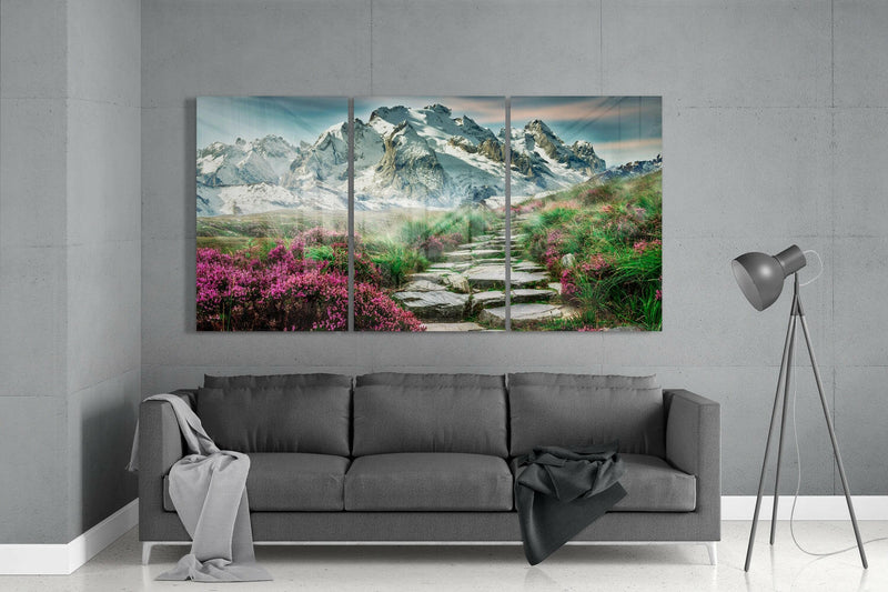 Path Road Mega Glass Wall Art