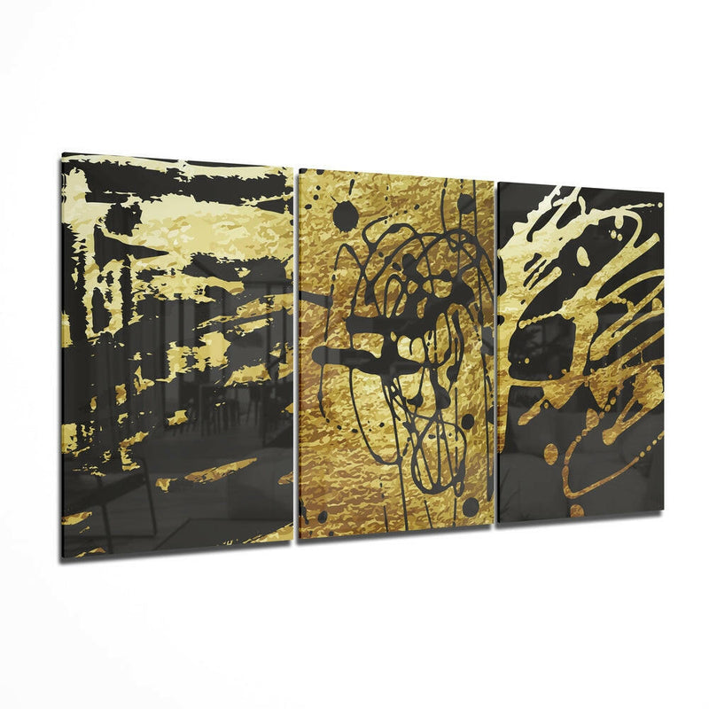 Abstract Doodles Mega Glass Wall Art