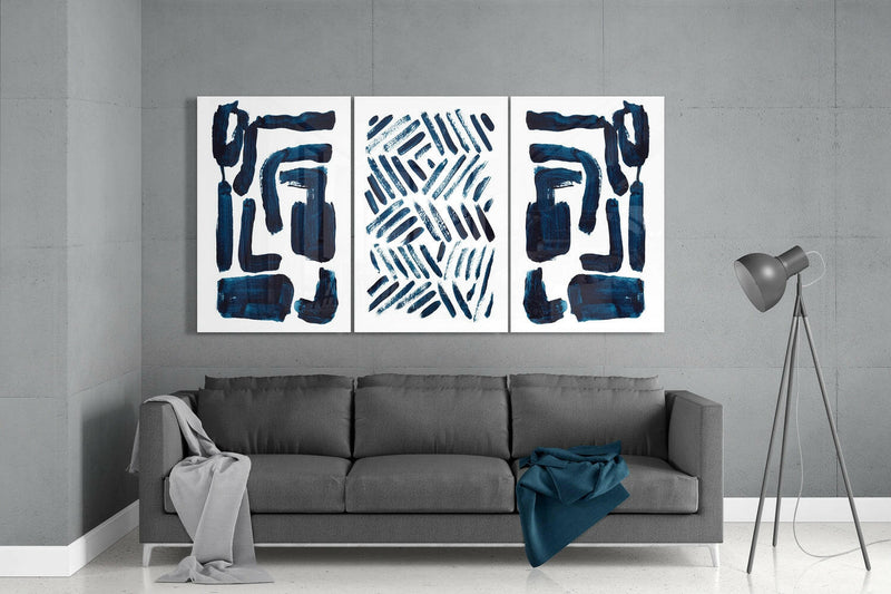 Scandinavian Lines Mega Glass Wall Art