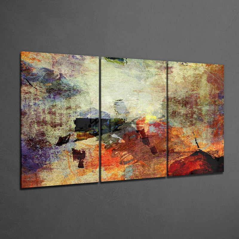 Abstract Colors Mega Glass Wall Art