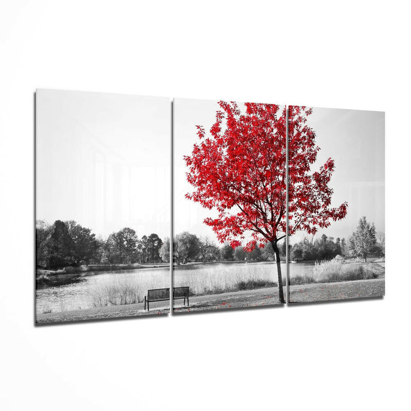 Autumn Tree Mega Glass Wall Art