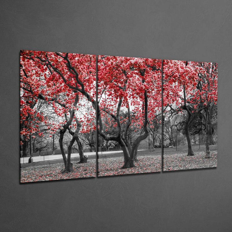Spring Trees Mega Glass Wall Art
