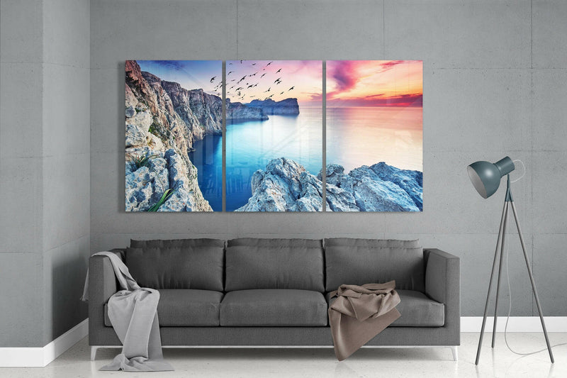 Coastal Mega Glass Wall Art