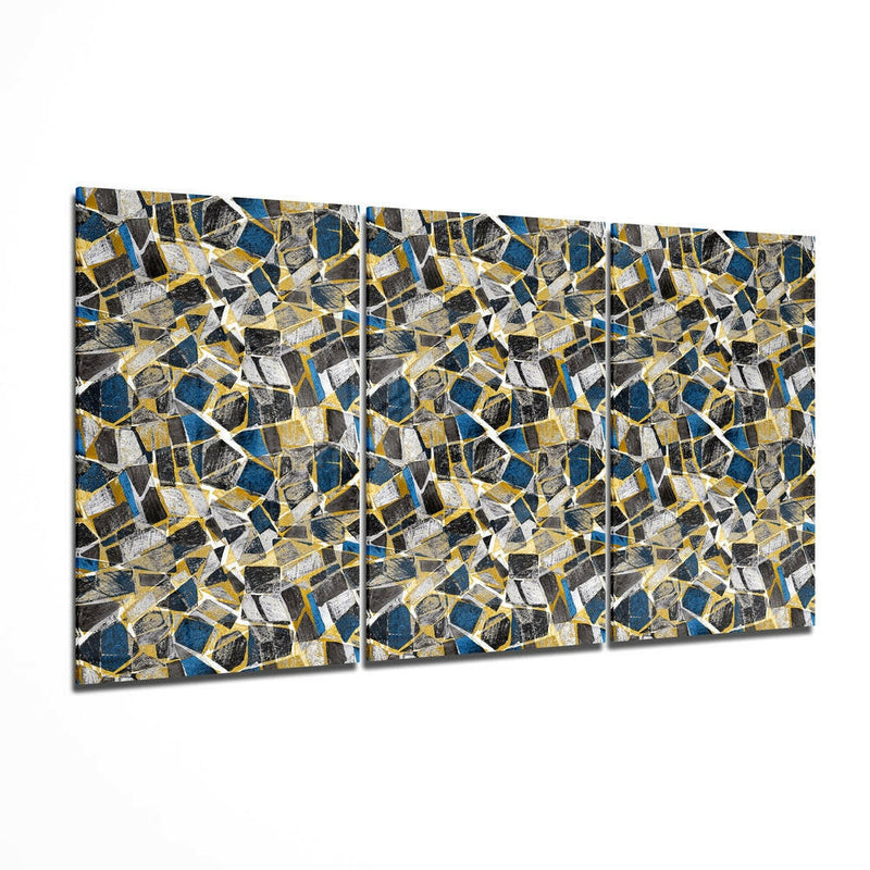 Colored Shapes Glass Wall Art