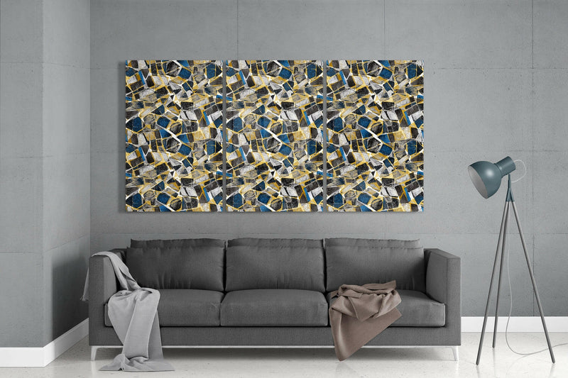 Colored Shapes Glass Wall Art