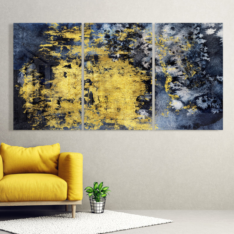 Gold Stain Mega Glass Wall Art