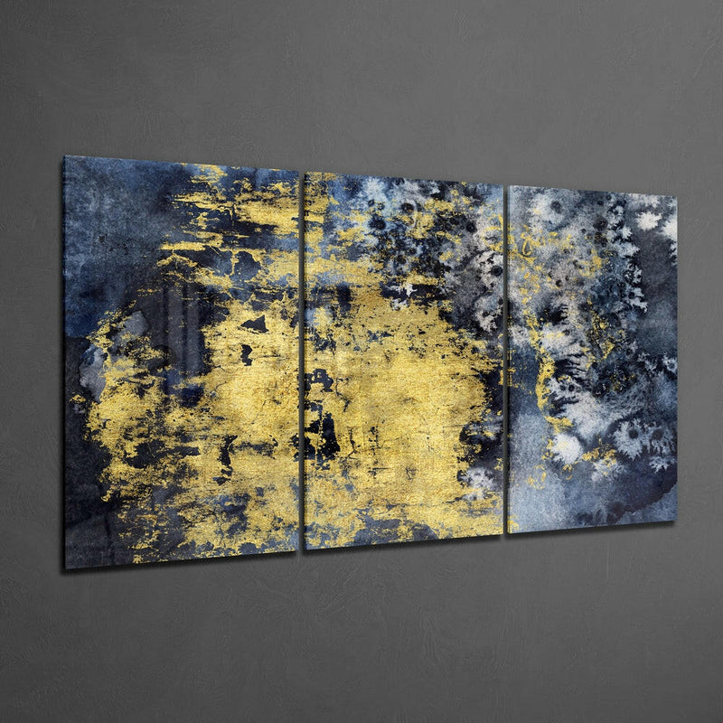 Gold Stain Mega Glass Wall Art