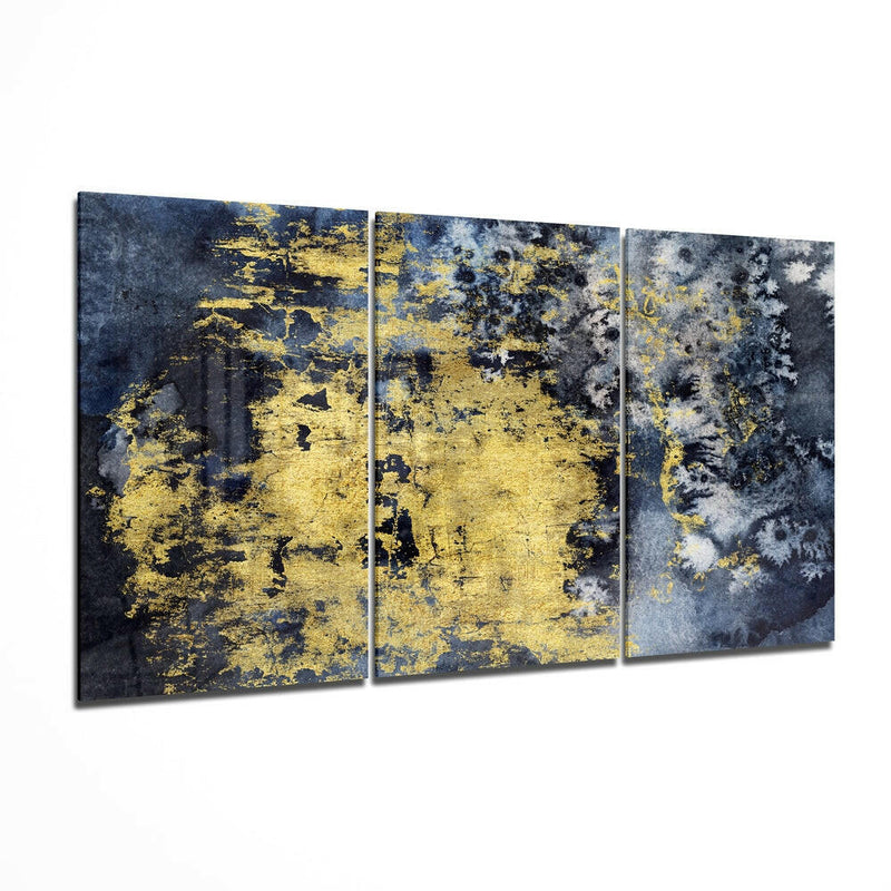 Gold Stain Mega Glass Wall Art