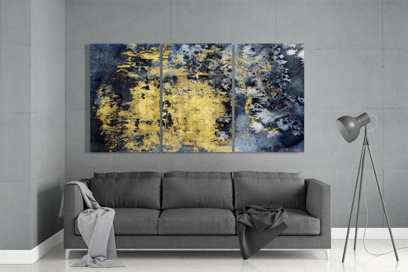 Gold Stain Mega Glass Wall Art