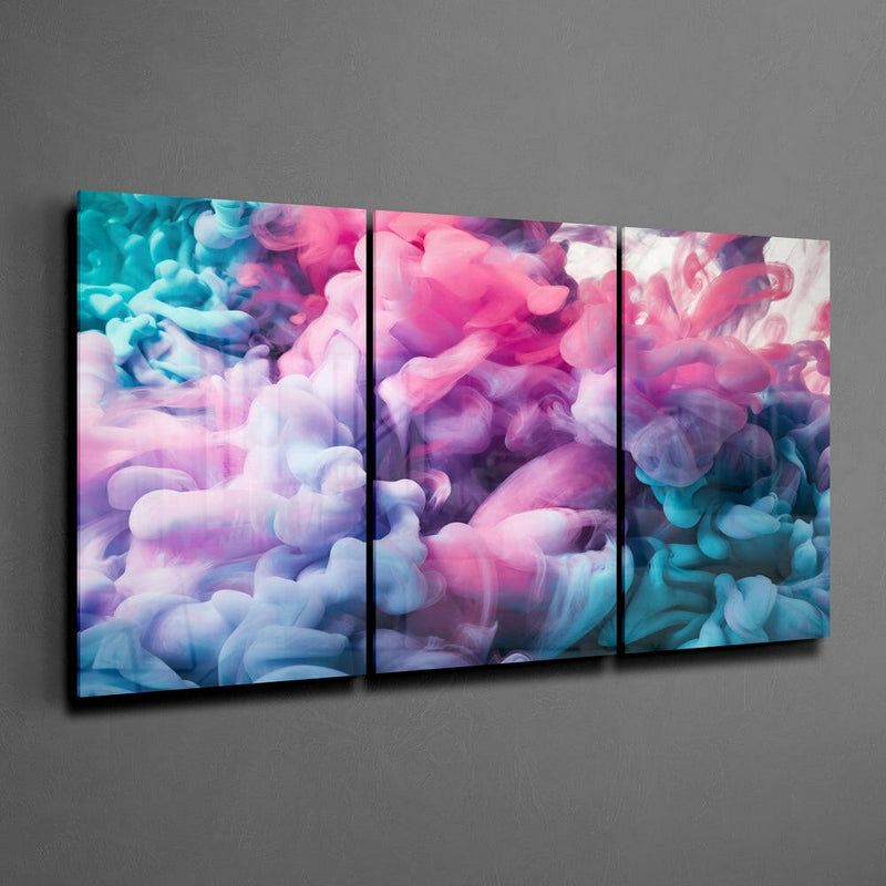 Pastel Smoke Mega Glass Wall Art