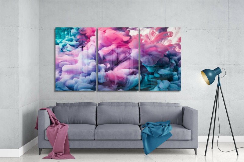 Pastel Smoke Mega Glass Wall Art