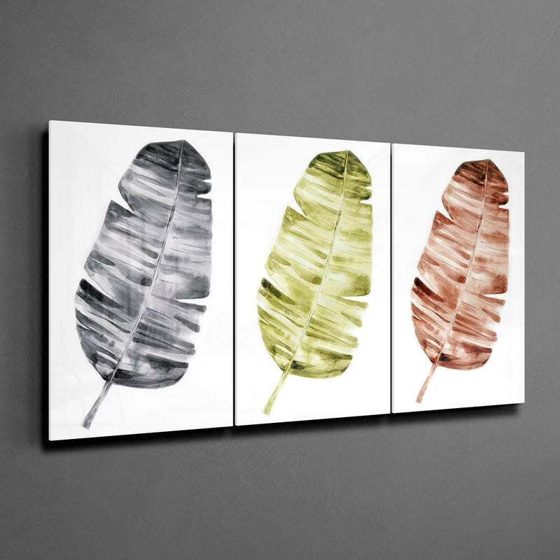 Leaves Mega Glass Wall Art